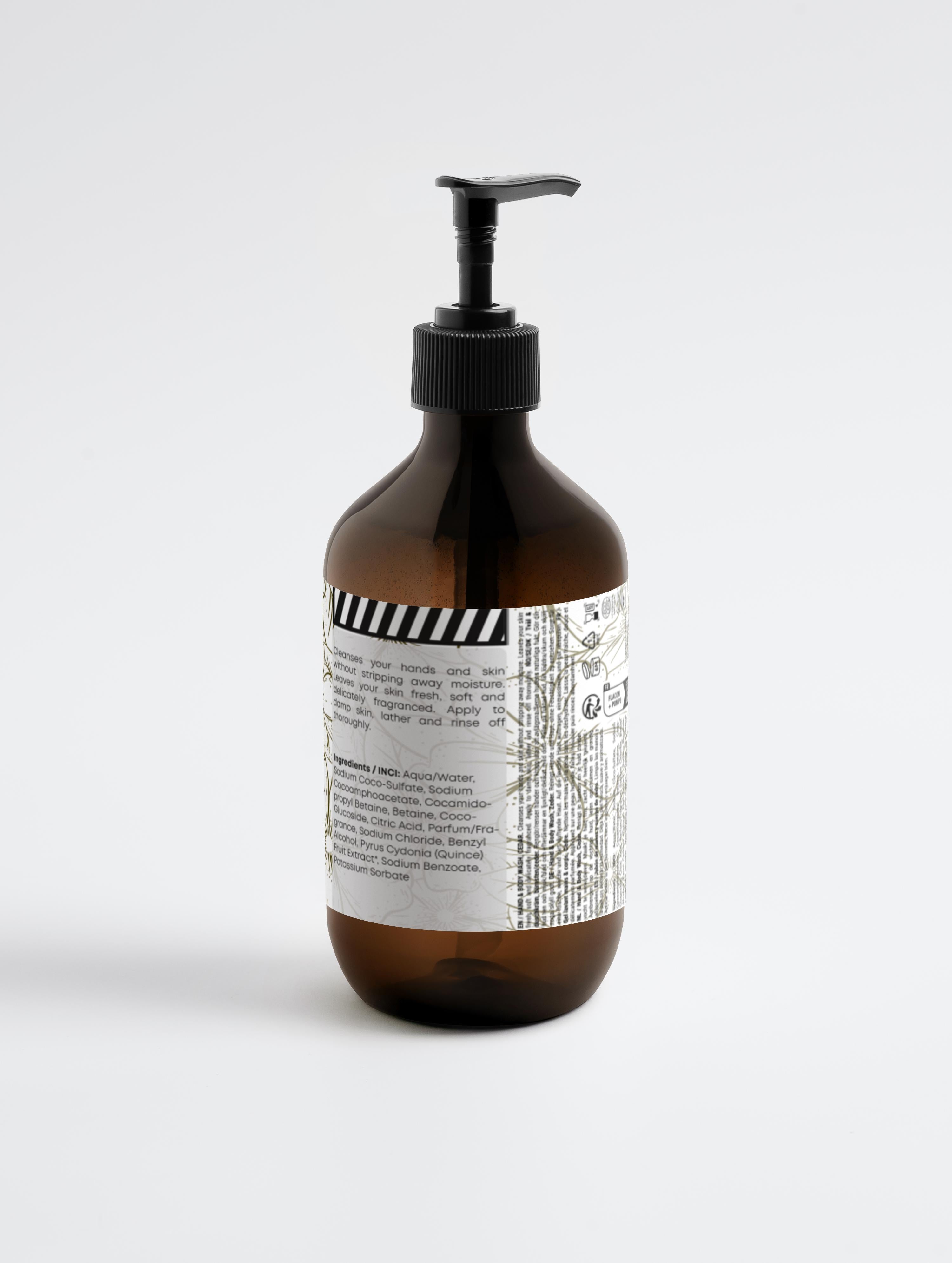 Hand & Body Wash, Peppermint & Dark Cedar